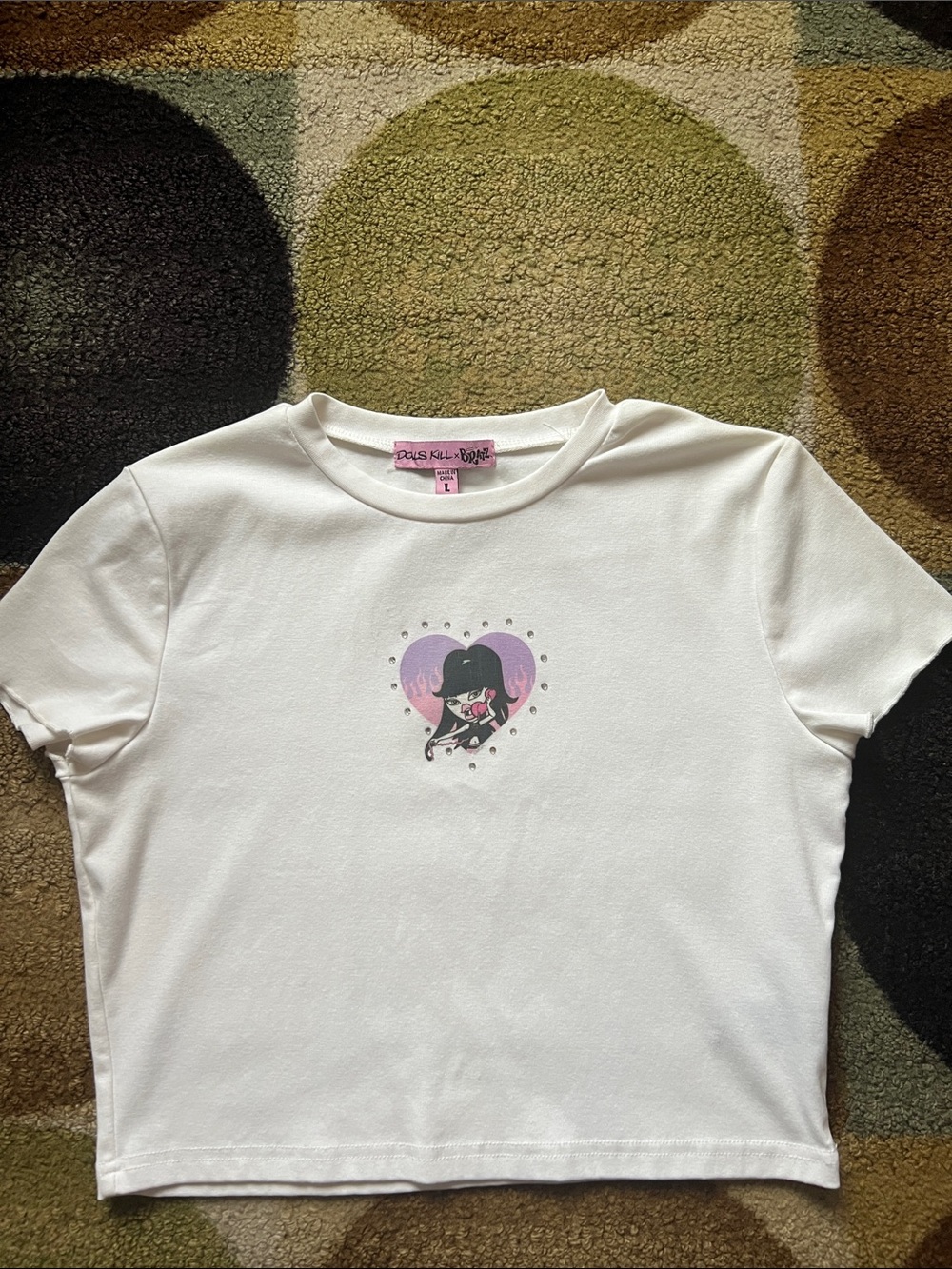 Dolls kill X Bratz crop top